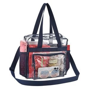 Clear Bag Stadium Events 12X12X6, Clear Tote Bag With Reinced Straps ^_^